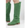 Green Western Cowboy Boots for Women RA-8011