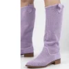 Lilac Western Cowboy Boots for Women RA-8011
