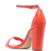Orange Chunky Heel Ankle Strap Sandals MA-030