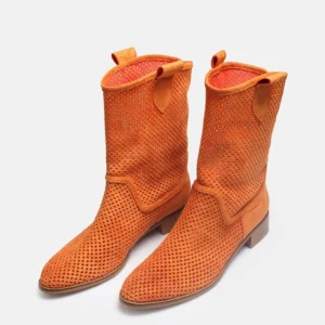 Orange Summer Cowboy Boots for Women RA-8010