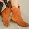 Orange Summer Cowboy Boots for Women RA-8010