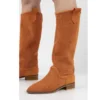 Orange Western Cowboy Boots for Women RA-8011
