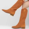 Orange Western Cowboy Boots for Women RA-8011