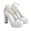 Pearl Ankle Strap High Platform Heels for Women RA-210