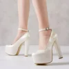 Pearl Platform High Heel Shoes for Women RA-304