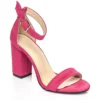 Pink Chunky Heel Ankle Strap Sandals MA-030