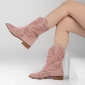 Pink Summer Cowboy Boots for Women RA-8010