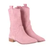 Pink Summer Cowboy Boots for Women RA-8010