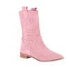 Pink Summer Cowboy Boots for Women RA-8010