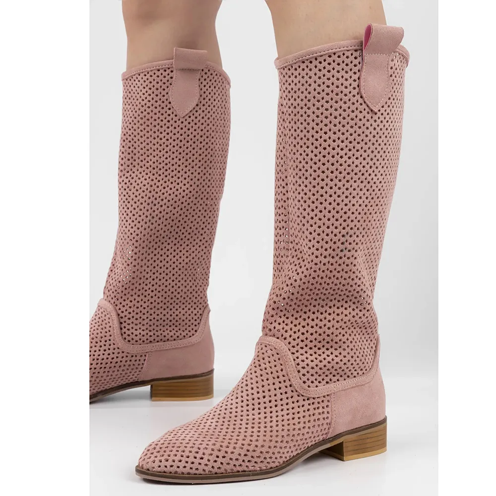 Pink Western Cowboy Boots for Women RA-8011
