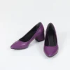 Purple Block Heel Pumps for Women RA-162
