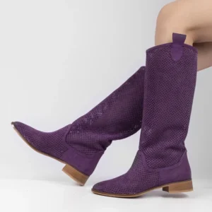 Purple Western Cowboy Boots for Women RA-8011