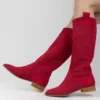 Red Western Cowboy Boots for Women RA-8011