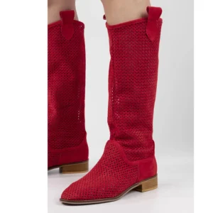 Red Western Cowboy Boots for Women RA-8011