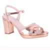 Rose Ankle Strap Strappy Chunky Heel Sandals